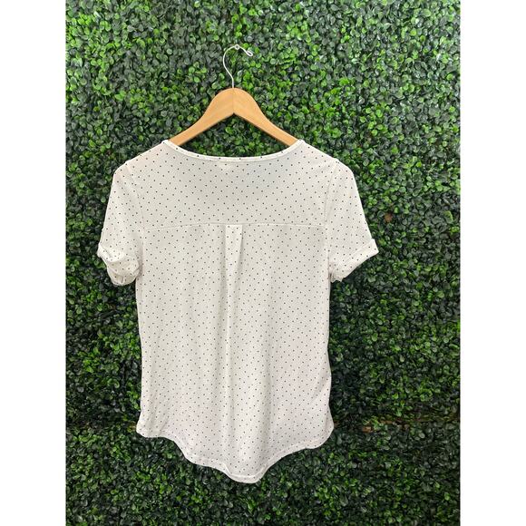 The Workshop, White and Blue polka Dot Blouse, Women’s Size M - Picture 5 of 5